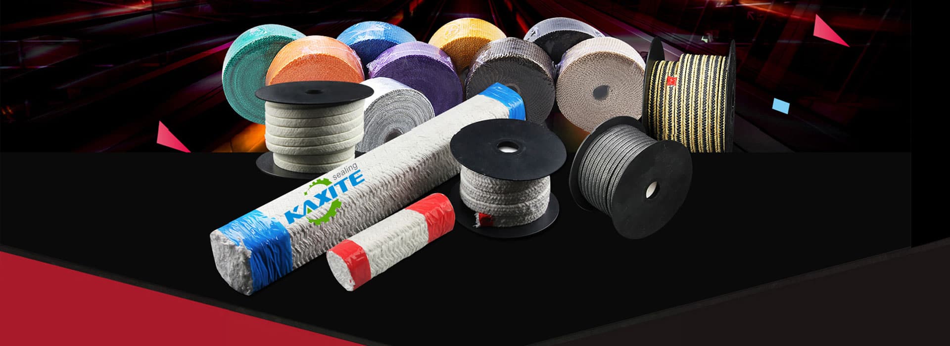 Geflochtene Graphit- und PTFE-Packungen zur Ventilschaftabdichtung